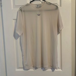 White sheer adidas tshirt